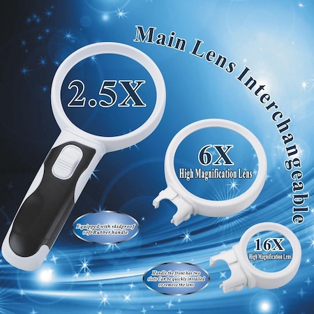 Sonnet 2 LED Magnifier with 3 Interchangeable Lens SO460604
